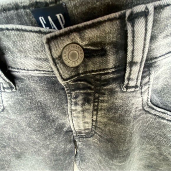 Gap Denim Jeans Boys Medium Size 8 Grey Wash Stretch Skinny Slim Fit Regular - Picture 4 of 12